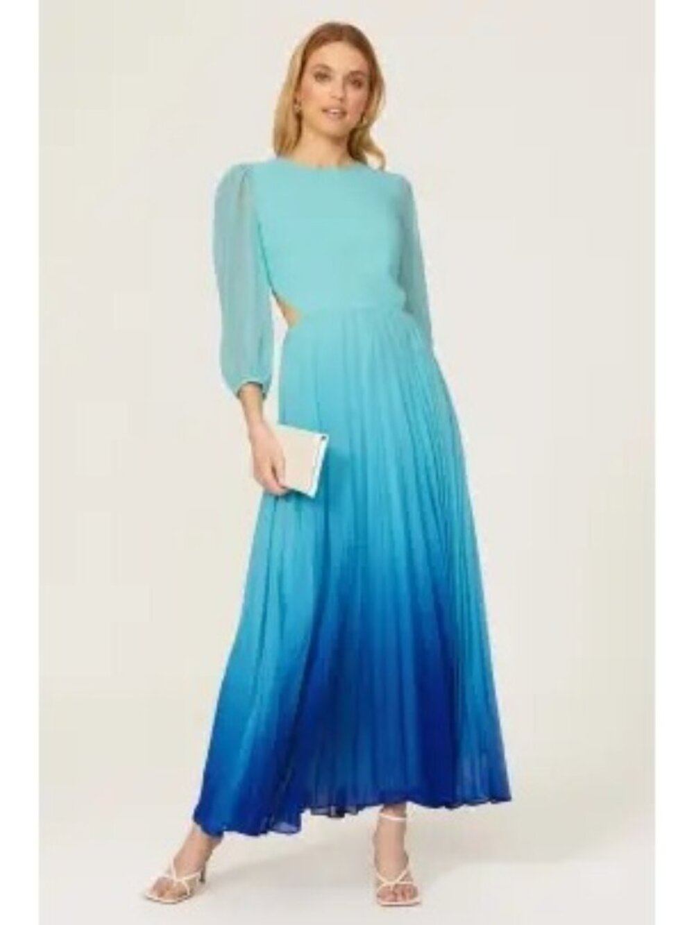 R-162. Rachel Roy Morgan Pleated Ombre Maxi